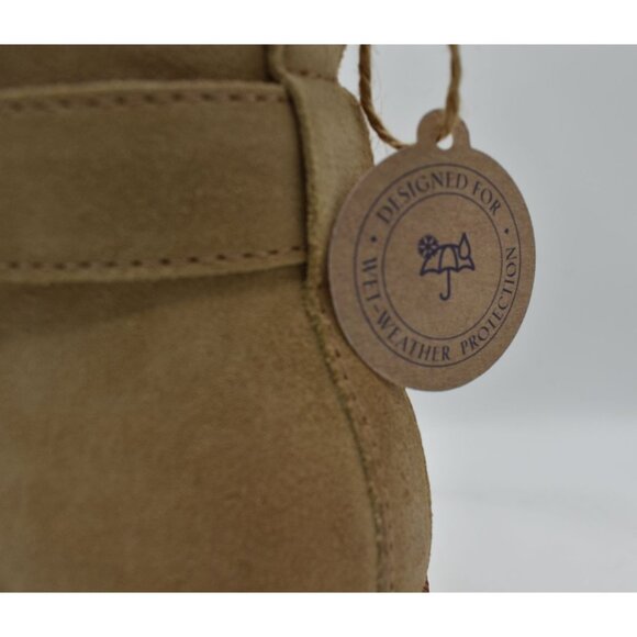 Sofft Womens Size 9.5 Jenine Lennox Tan Suede Zip Block Heel Ankle Boots Shoes - Picture 11 of 15